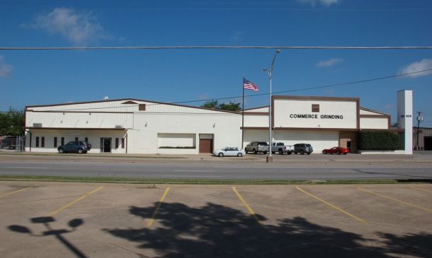 commercial grinding building, outdoors